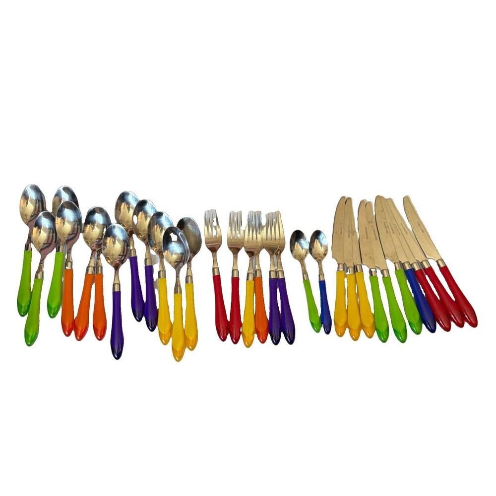 Rainbow Flatware 30 Replacements Extra Set Original Brink House